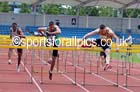 David Feeney (Amber Valley and Erewash AC) wins the senior mens 110 hurdles, Northern Senior and Under-20 Champs., Sport City, Manchester. Photo: David T. Hewitson/Sports for All Pics